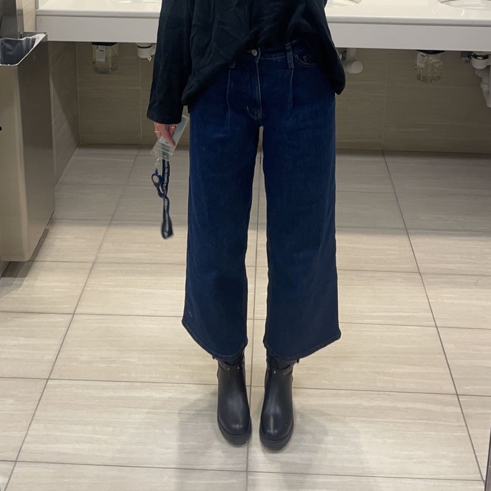 Bana Rebulic Wide Leg Dark Wash Jeans